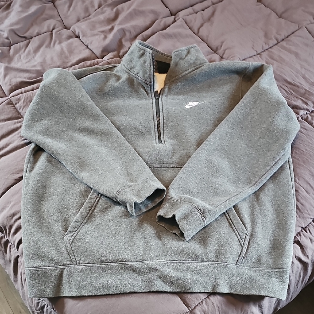 Nike Women's Zip-Up Gray Sweater
